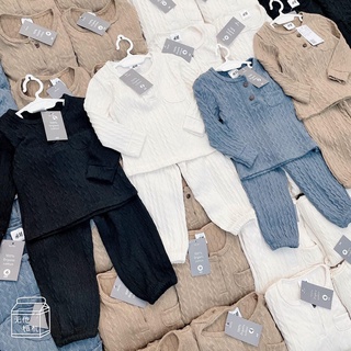 SET 2 BỘ COTON LEN DÀI TAY CHO BÉ