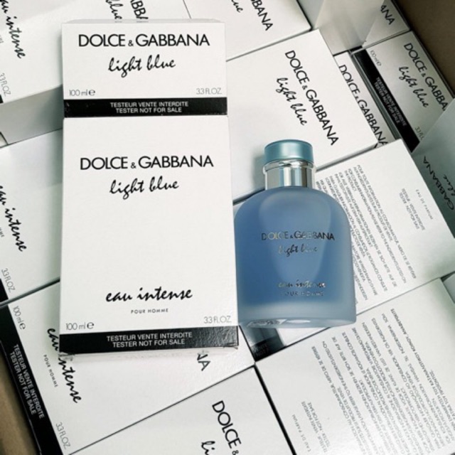 Nước hoa tester D&G light blue eau intense pour homme 100ml (như hình)