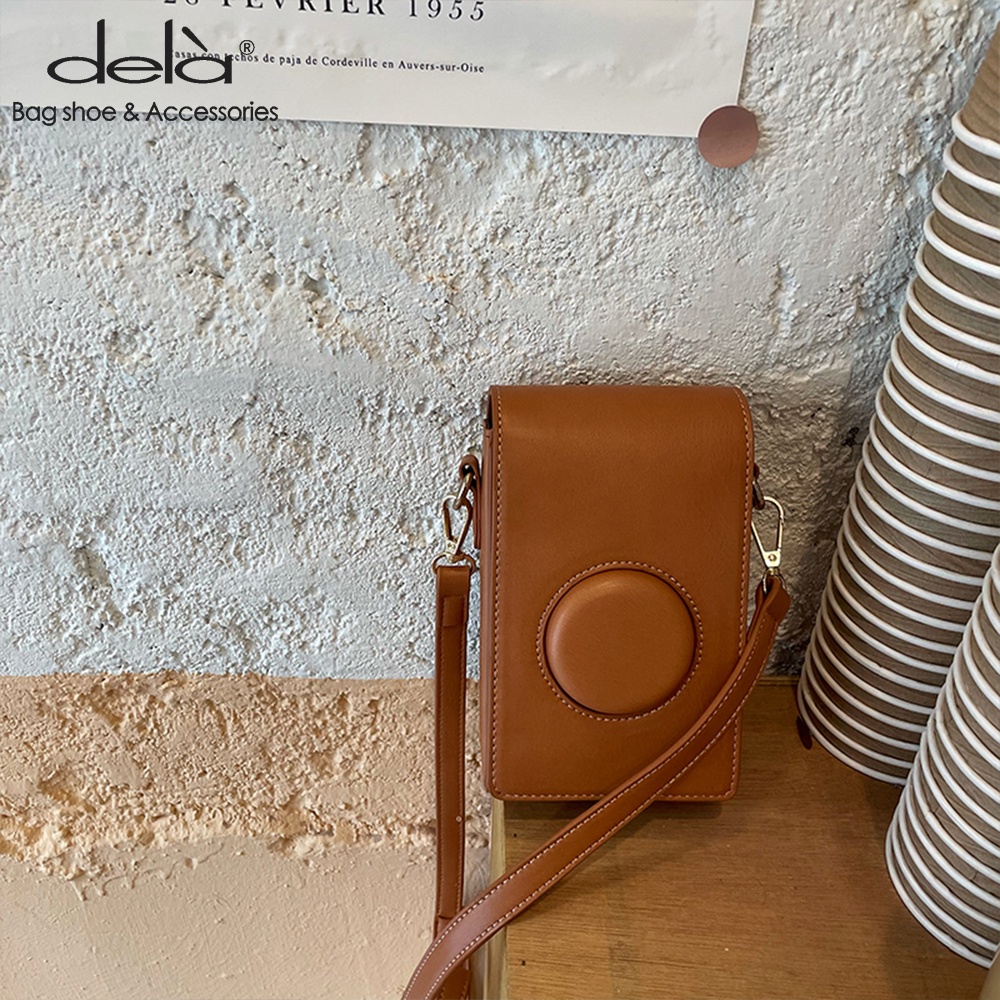 Dela Túi Đeo Vai mini Đựng Điện Thoại Phong Cách Cổ Điển Thời Trang Cho Nữ