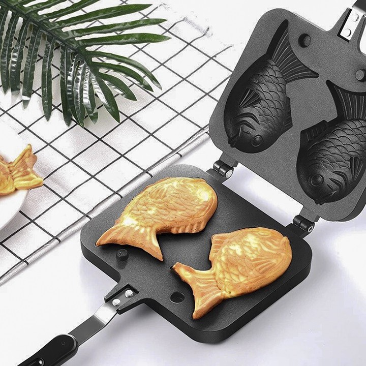 Khuôn bánh cá taiyaki 2 con