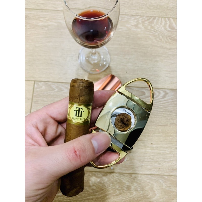 ✅Cohiba cắt 398 tròn màu gold-thép không gỉ (siêu bền, sang trọng)