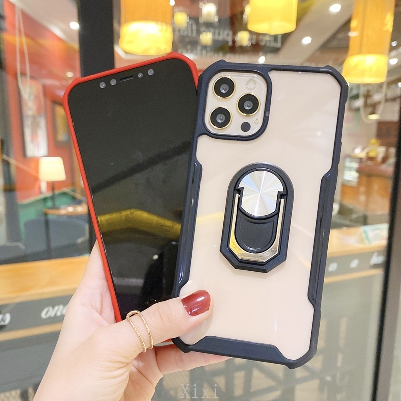 Ốp điện thoại PC cứng trong suốt chống sốc có giá đỡ cho Samsung Galaxy A32 A02 M02 A12 A42 M51 M31s M31 M21 M11 A11 A01 A71 A51 A70 | BigBuy360 - bigbuy360.vn