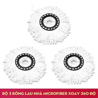 Combo 3 bông lau nhà trắng 360 cho các loại cây lau nhà