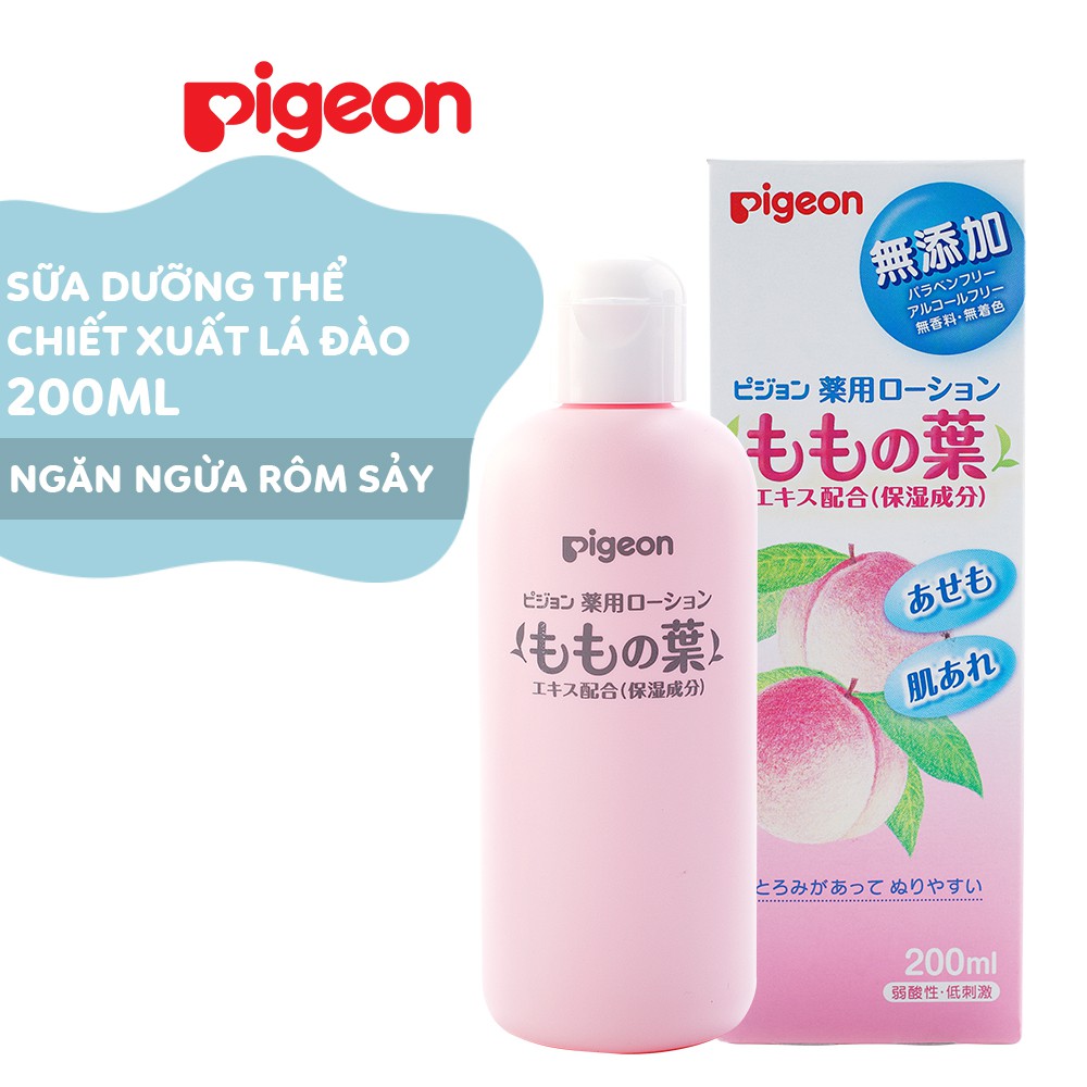 Sữa dưỡng thể chiết xuất lá đào Pigeon 200ml 