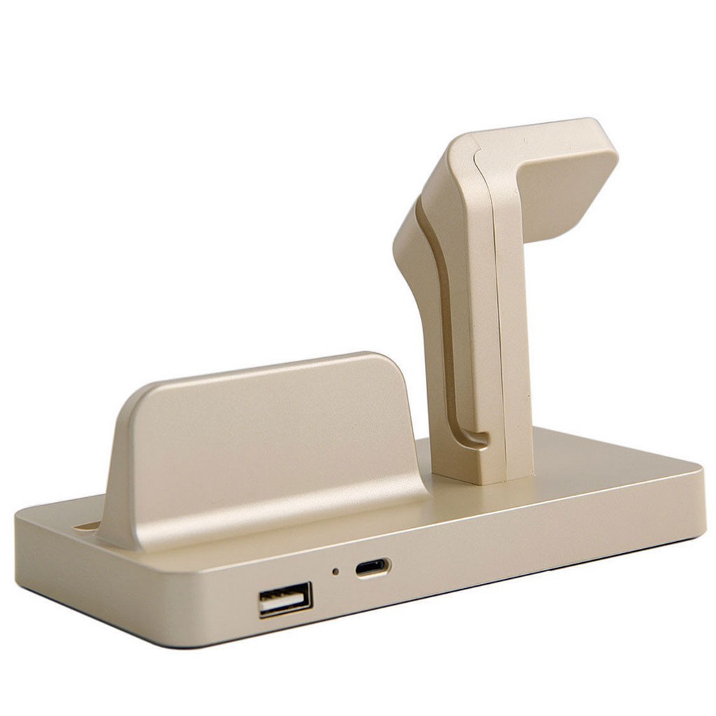 Desktop Docking Charger Station Stand Cradle For iPhone 5c 5s 6 6s Apple Watch