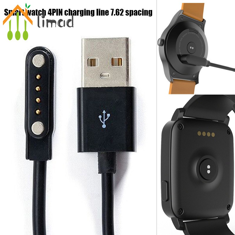 Dây Cáp Sạc Từ Tính 4 Pin Cho Đồng Hồ Thông Minh Limad