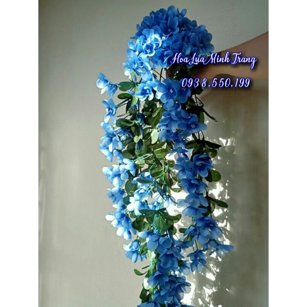 Hoa Giả Treo tường Cụm Dây rủ Đỗ quyên hoa giả Trang Trí Nhà