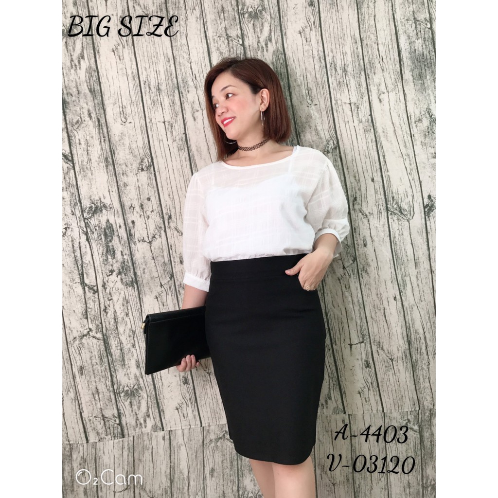 03120 - L,XL,2x3x- Váy BIG SIZE bút chì túi trước -VBC - chân váy Công sở - chan vay cong so | BigBuy360 - bigbuy360.vn
