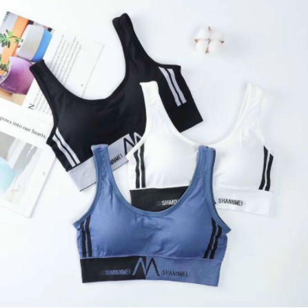 Mẫu Mới-Áo bra tập gym, yoga dáng croptop cá tính (cotton)