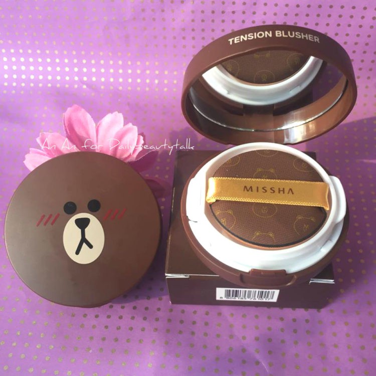 Phấn nước Missha M Cushion Line Friend Gấu Brown 15g - No.23 Da sáng [ Thêm lõi ]