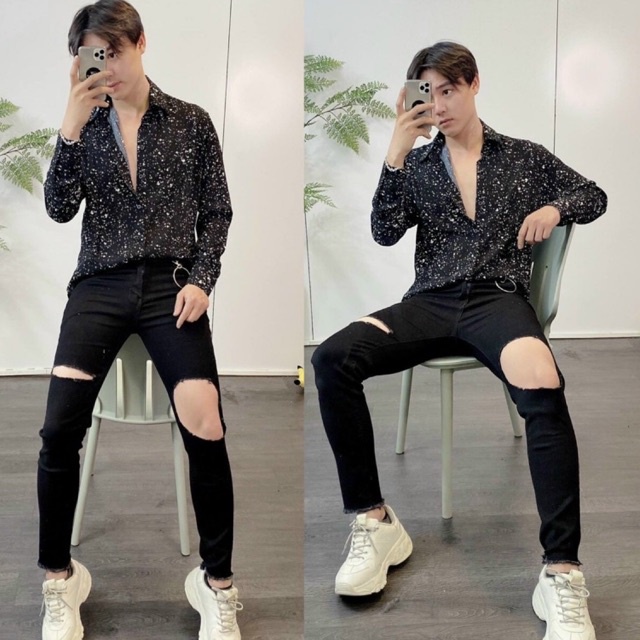 QUẦN JEAN NAM THỜI TRANG CAO CẤP, RÁCH GỐI ĐẸP, PHONG CÁCH, CÁ TÍNH,... VS10 N&CSHOP | BigBuy360 - bigbuy360.vn