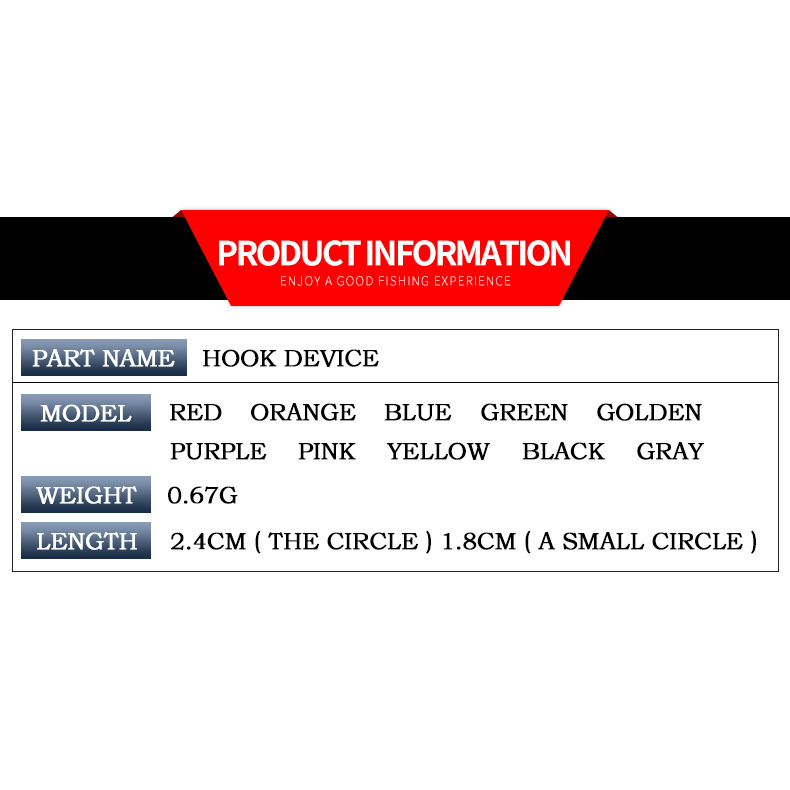 Bộ 10 Phụ Kiện Giữ Lưỡi Câu Cá Chuyên Dụng