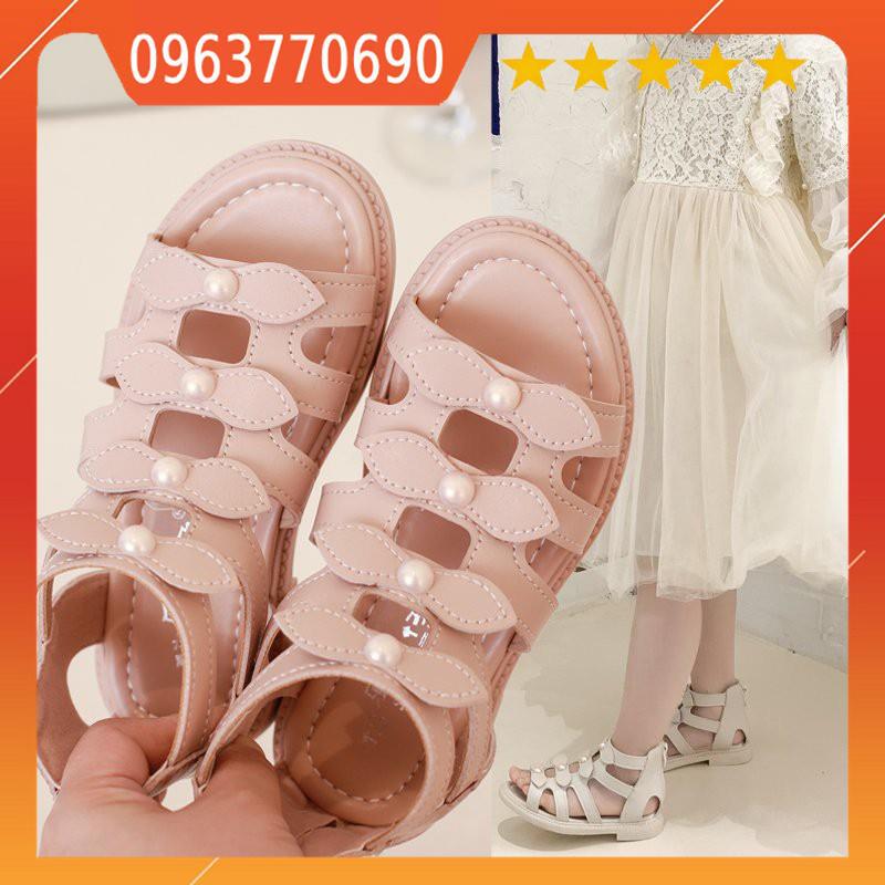 Giày sandal chiến binh bé gái 2-6 tuổi phong cách Hàn Quốc, da mềm, êm chân A2 SA