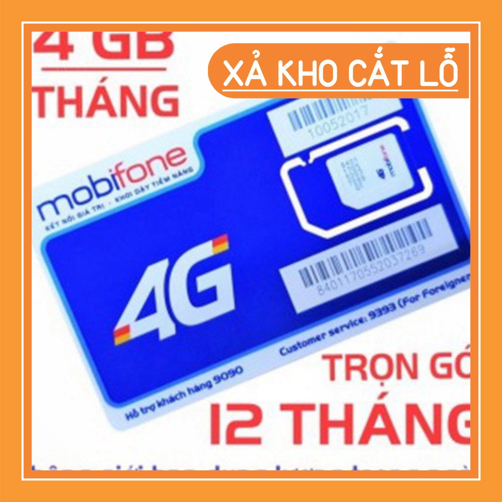 ... [CHỈ BÁN HÀ NỘI] Sim 4G Mobifone trọn gói 1 năm không nạp tiền MDT250A
