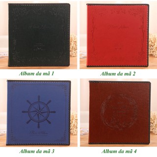 Album dán ảnh bìa da cao cấp để được nhiều cỡ ảnh ,có hộp đựng ,có ảnh thật