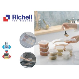 Set hộp chia thức ăn dặm Richell chính hãng, hộp trữ đông đồ ăn dặm, dashi cho bé SAMI KIDS
