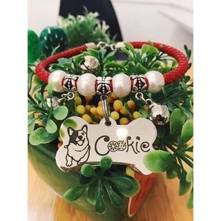 Vòng cổ da chuông cho chó mèo