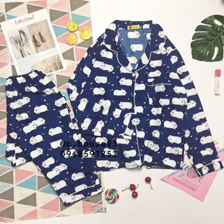 Đồ bộ pijama Thái tay dài quần dài