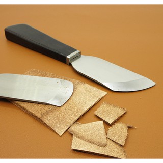 Dao cắt lạng da loại 2 có cán gỗ - dụng cụ làm đồ da thủ công