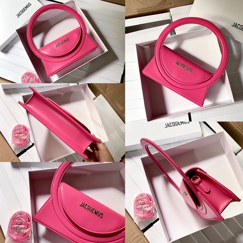 Túi Jacquemus Quai Tròn Kèm Dây Đeo FullBox Size 24