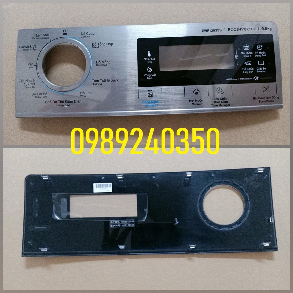 Mặt taplo cảm ứng máy giặt Electrolux 9,5kg EWF 12935S mới chính hãng