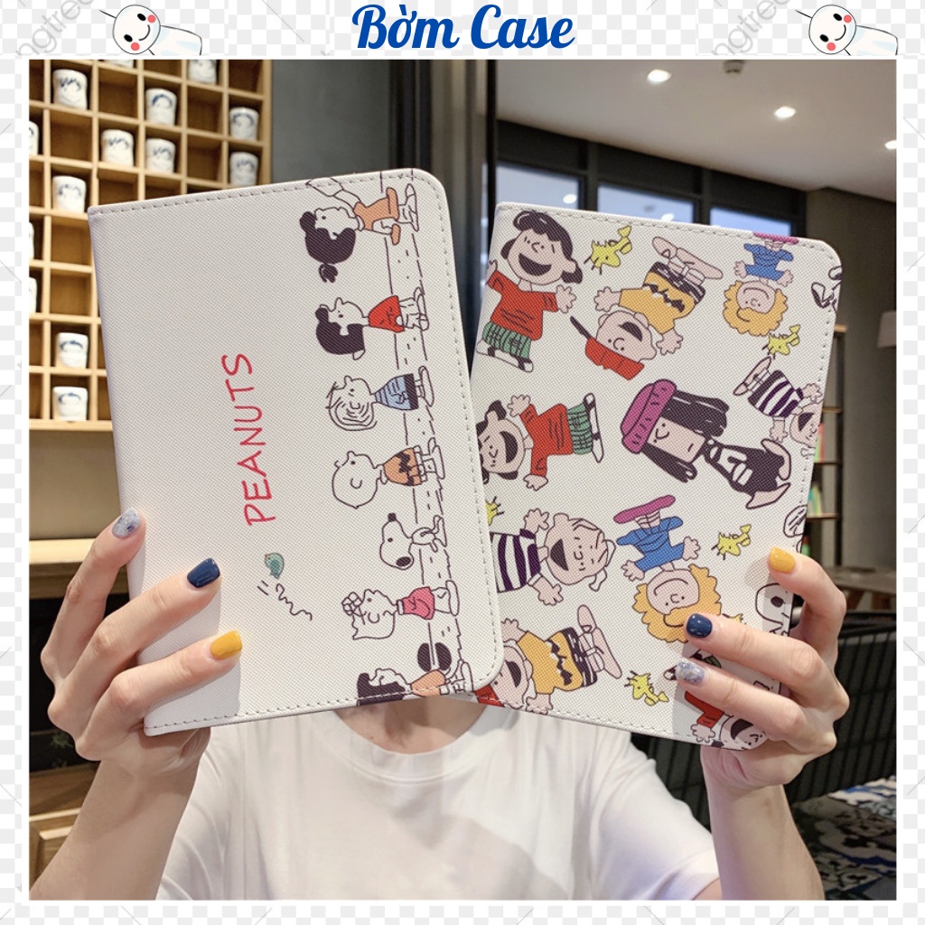 Bao da ipad Peanuts cute ốp ipad Gen 5,6,7,8,9 - Air 1,2,3 - Pro 10.5 - Mini 1,2,3,4,5...BỜM CASE