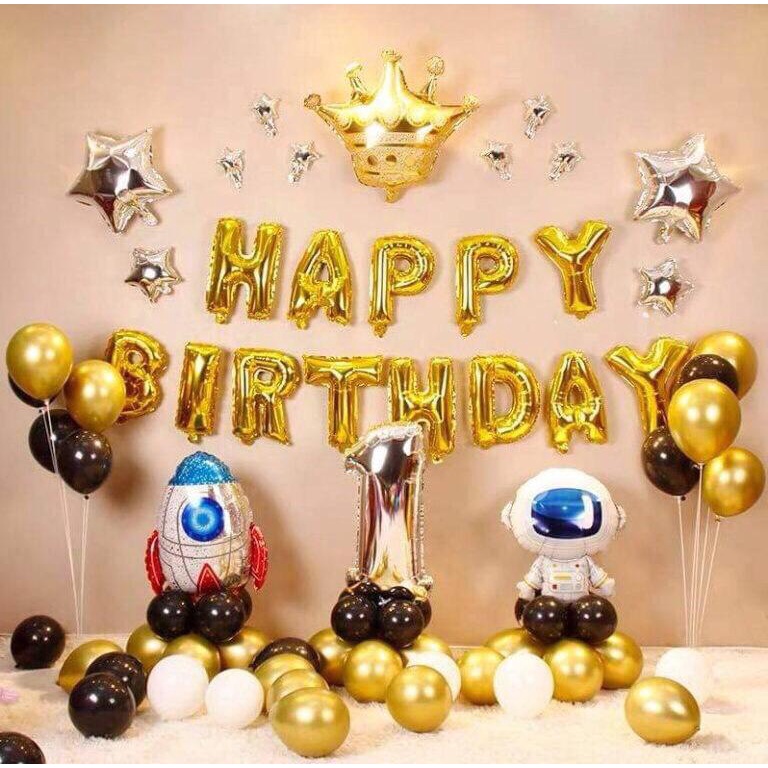 [Ảnh thật] Set trang trí sinh nhật lung linh HPBD (COMBO 136)