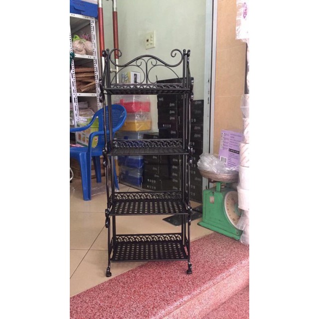 Kệ sắt 4 tầng phun sơn