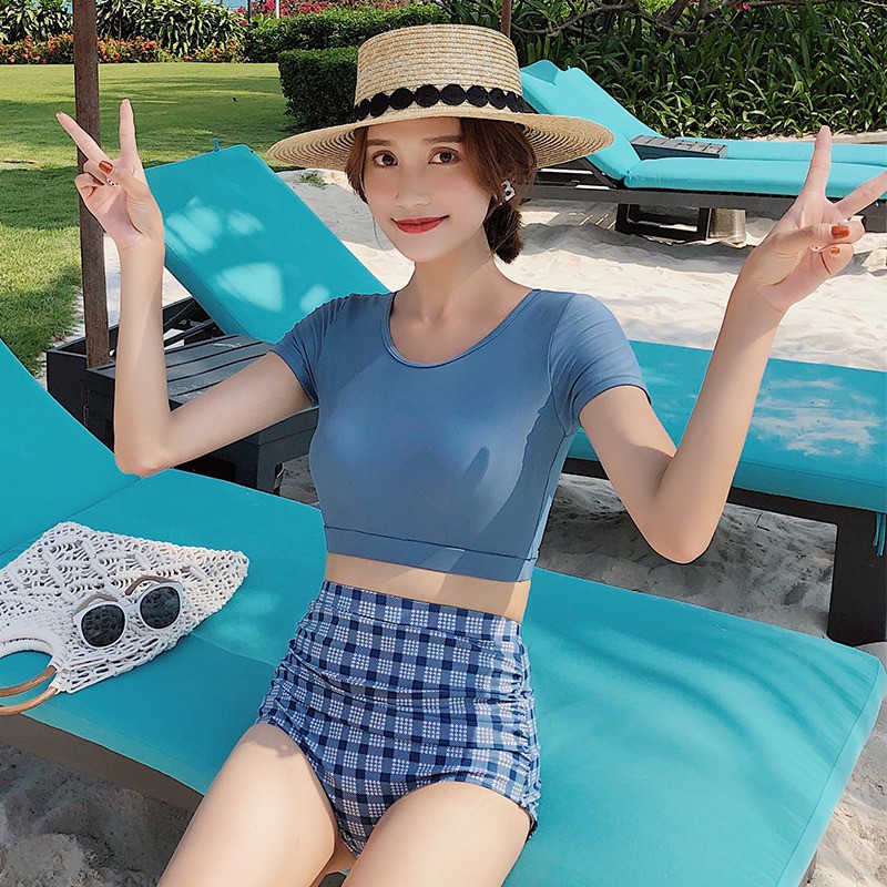 Sẵn - Set đồ bơi dành cho cô nàng béo bụng
