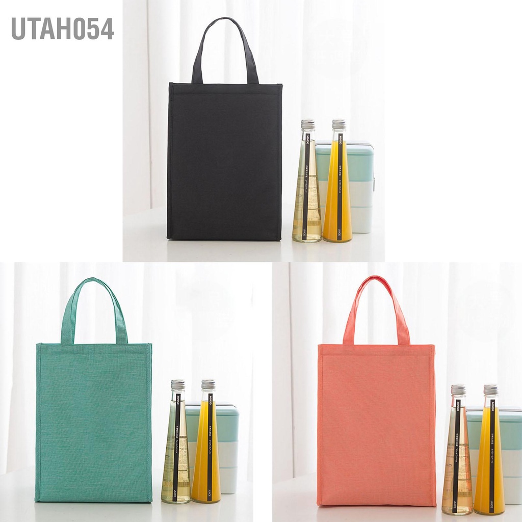 Utah054 Túi ăn trưa tote cách nhiệt làm mát có thể tái sử dụng chống thấm nước với túi bên trong để đi Đi dã ngoại ở trường