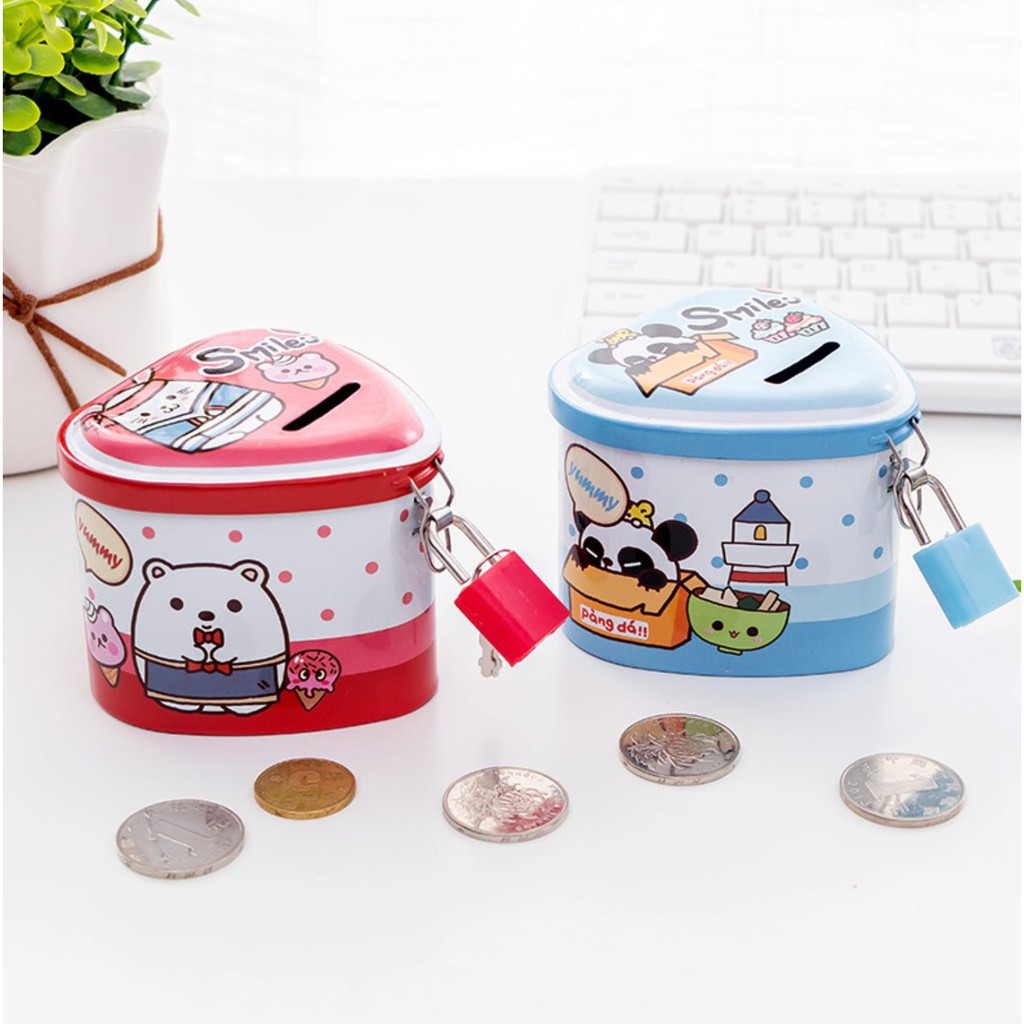 Hộp đựng tiền xu bằng thép nhiều màu độc đáo - Ống đựng tiền xu cho bé ( phát màu ngẫu nhiên ) | BigBuy360 - bigbuy360.vn