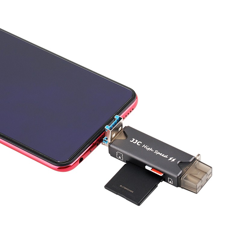 Đầu Đọc Thẻ Nhớ Usb 3.0 (sd / Tf) Với Micro Otg / Usb-c