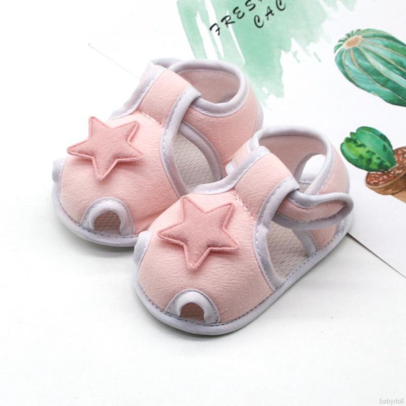 Giày Thể Thao Đế Mềm Chống Trượt Họa Tiết Ngôi Sao Cho Bé 0-18 Tháng Tuổi