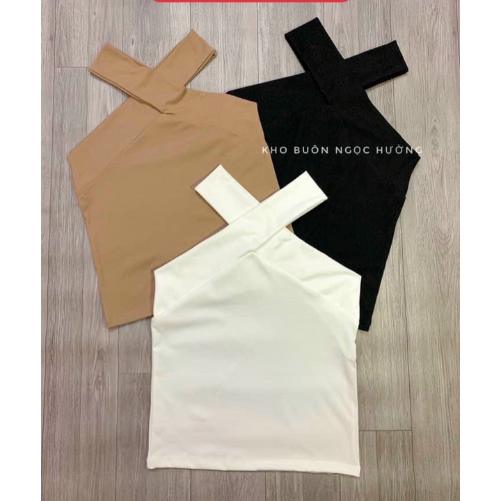 xả kho áo thun cổ chéo sexy cho nữ