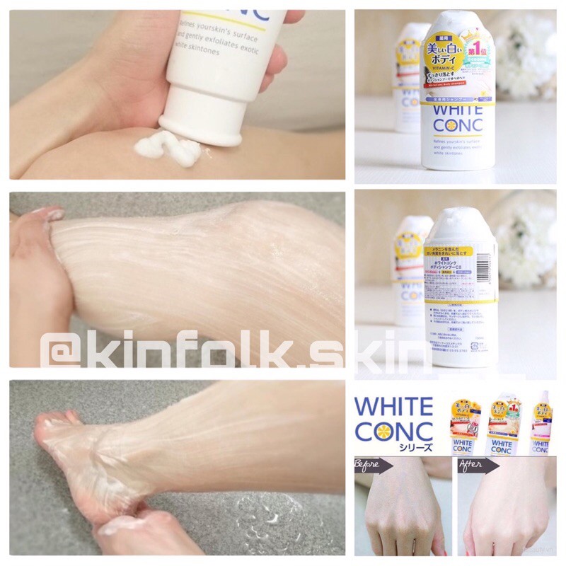 [SALE] Sữa tắm trắng da tinh chất C White Conc | BigBuy360 - bigbuy360.vn