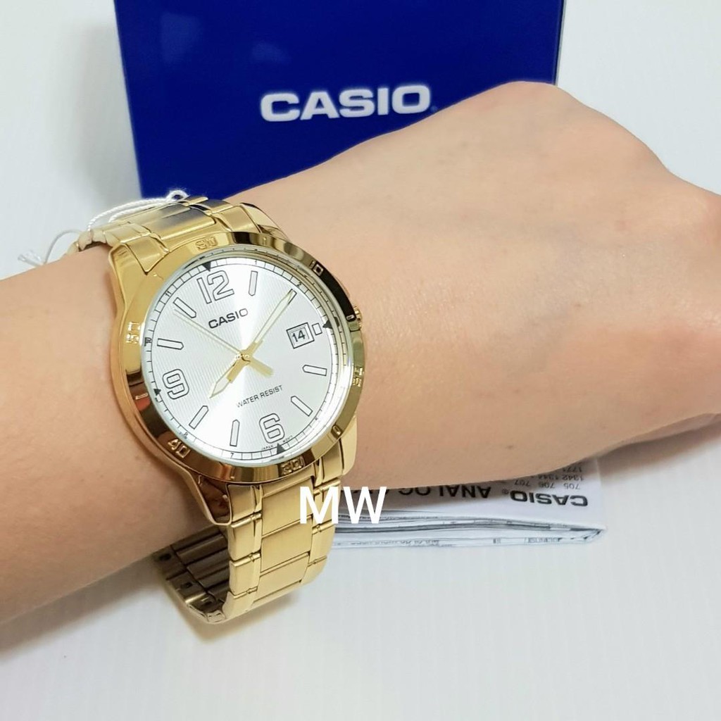 Đồng hồ nam dây kim loại chính hãng Casio Anh Khuê MTP-V004