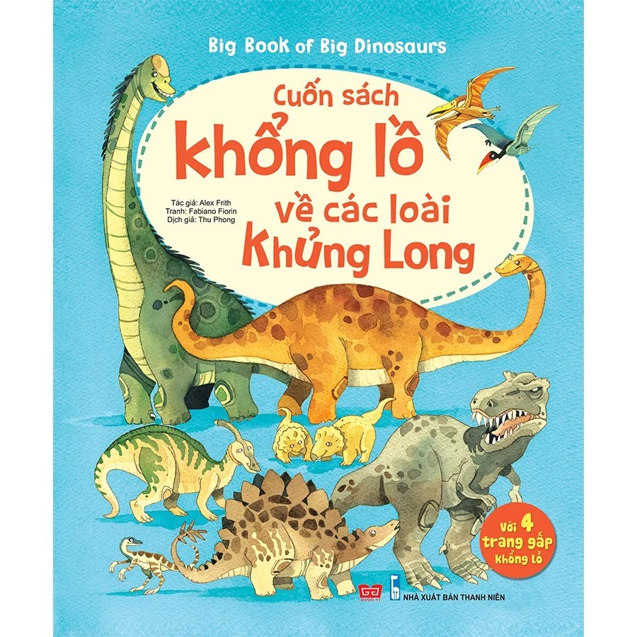 Sách - Big book of big dinosaurs – Cuốn sách khổng lồ về các loài khủng long