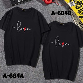 Áo thun nữ form rộng Hàn Quốc in hình Chữ Love dễ thương, vải dày mịn mát ( đen )