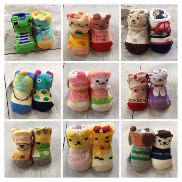 Tất Vớ Hoạ Tiết Thú Cho Bé Từ 0-6 Tháng