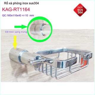 KỆ ĐỰNG XÀ PHÒNG INOX ROTO KAG-RT1164