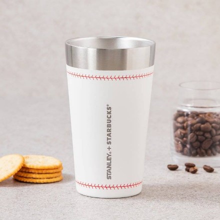 🎀【In Stock】 2021 Starbucks Hàn Quốc Stanley baseball pint cup 473ml/ 16oz