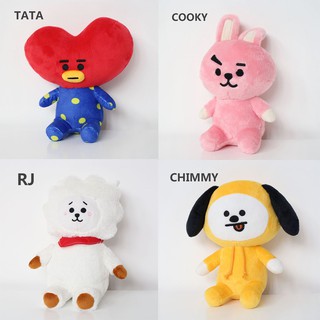 25CM Kpop BTS BT21 Plush Doll CHIMMY COOKY RJ Stuffed Toy