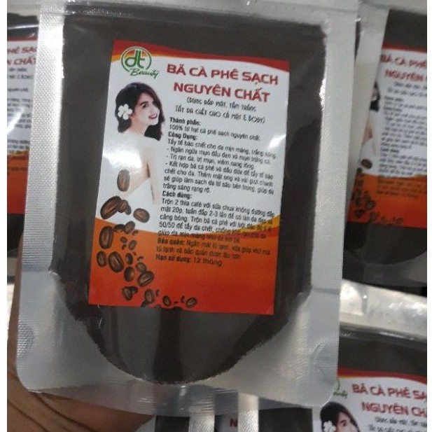 Bã cà phê tẩy da chết handmade gói 100g
