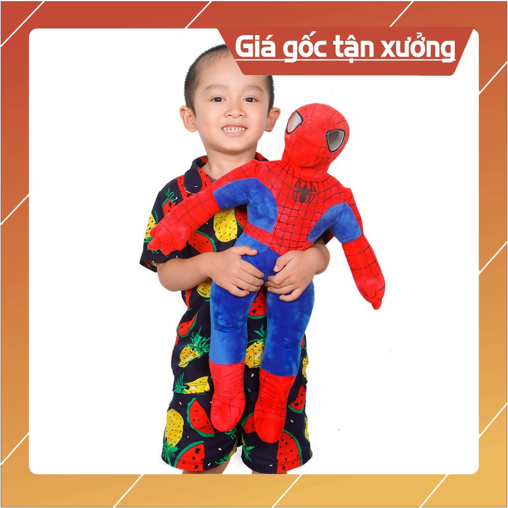 Gấu bông gối ôm siêu nhân người nhện đủ size .