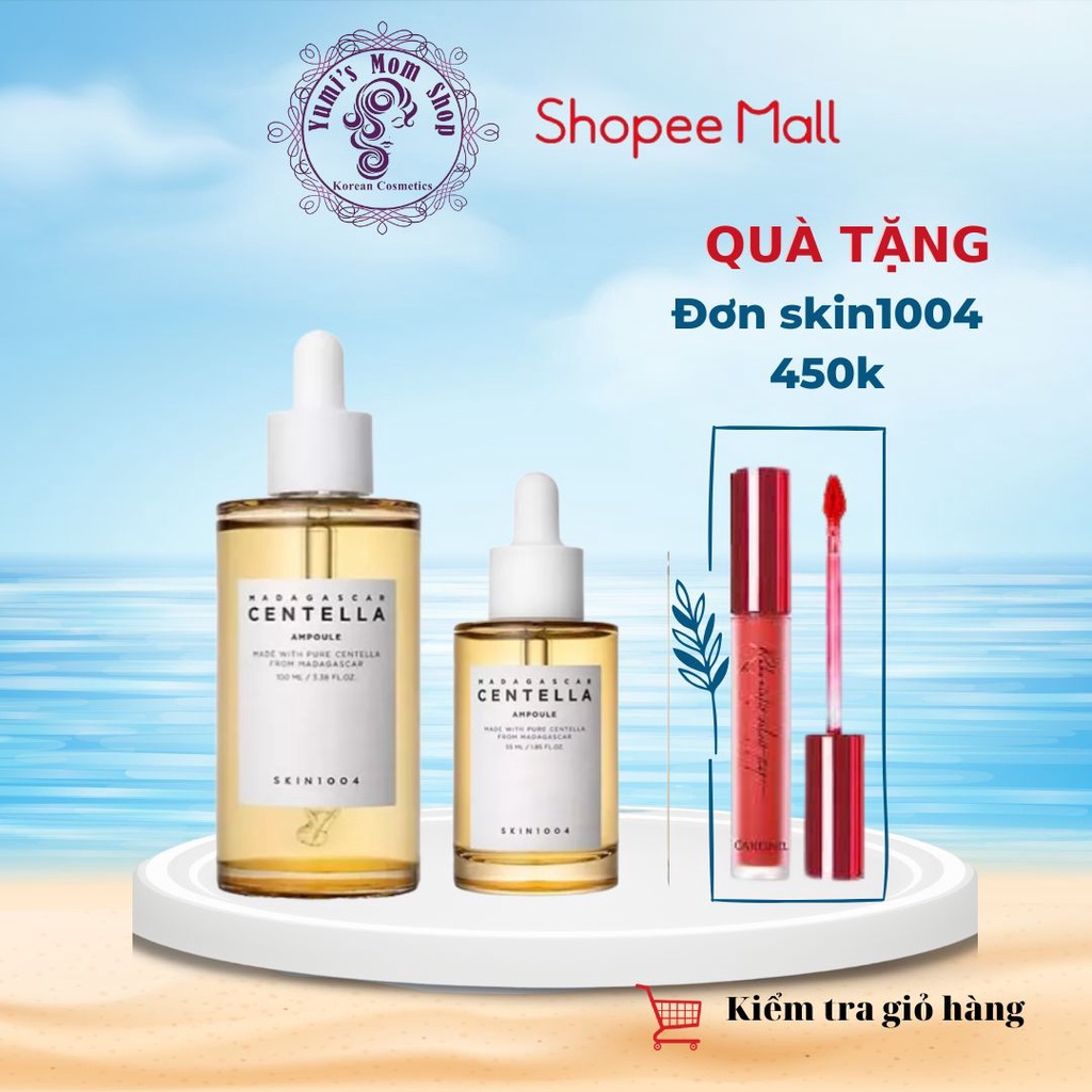 Tinh Chất Rau Má Hỗ Trợ Giảm Và Ngăn Ngừa Mụn, Phục Hồi Da Skin1004 Madagascar Centella Asiatica Ampoule 55ml/100ml