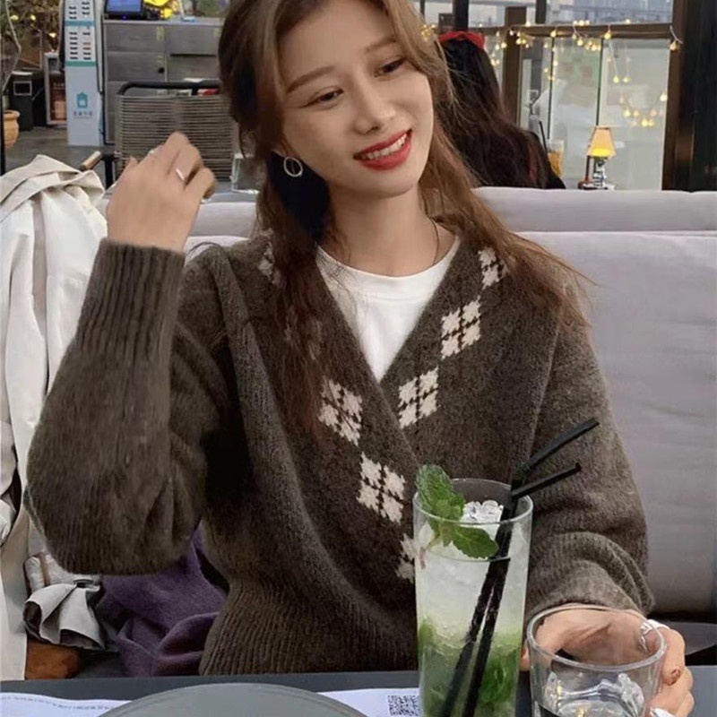 Áo khoác cardigan dệt kim dáng ngắn thời trang cá tính cho nữ  | BigBuy360 - bigbuy360.vn