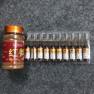 Combo cấy hồng sâm  1 lọ hồng sâm + 1 vỉ vitamin C