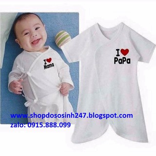 Body cotton sơ sinh mama papa