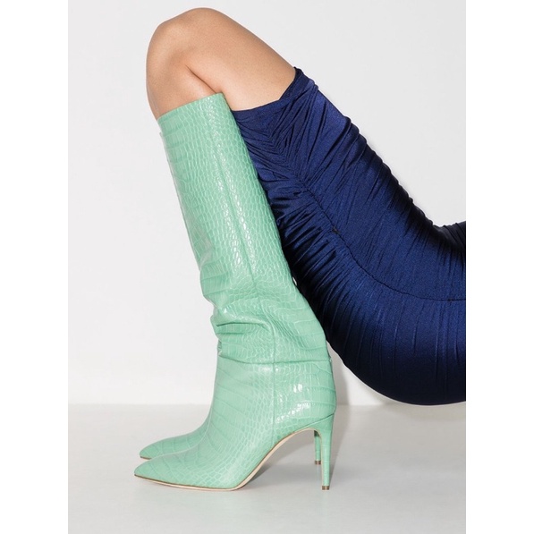 BOOTS NỮ CAO GÓT DA SẦN