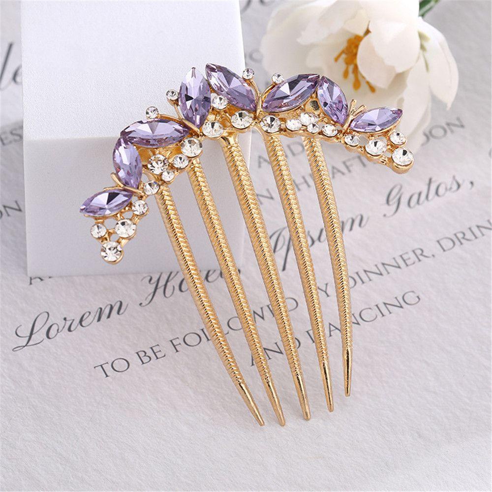 Lược Cài Tóc Đính Đá Sang Trọng Cho Cô Dâu